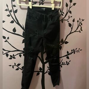 Papaya brand distressed jeans black size 5 women’s/juniors